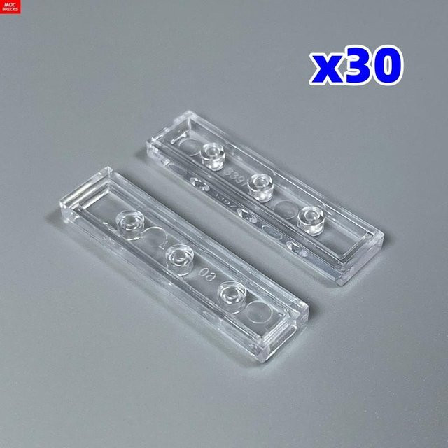 Yiran toy MOC Steine Trans Weiß Fliese 1x4 60-teiliges Set - Bild 1