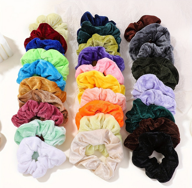 HAHAYL Scrunchies Samt Haarband, 40 Stück, Damen - Bild 1