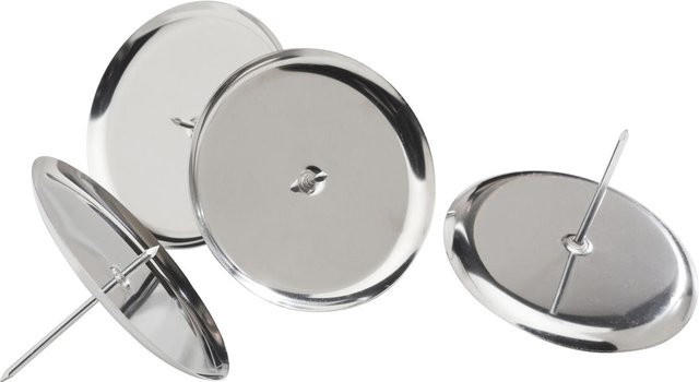 Othmar Decorations Kerzenhalter Classic-Big mit Stecker aus Metall in Silberfarben - Bild 1