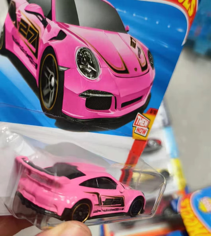 Hot Wheels Porsche 911 GT3 RS, Druckguss-Modellauto, 1:64, Pink, ab 3 Jahren - Bild 4