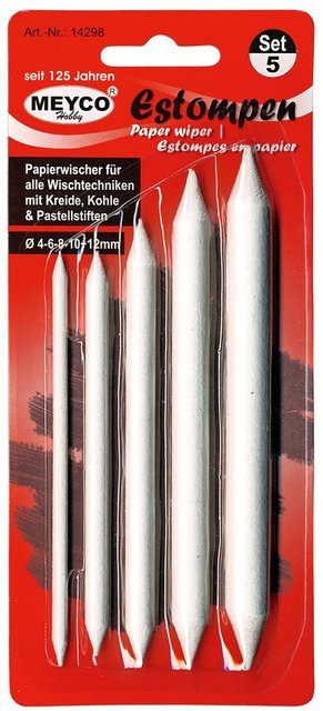 Meyco Estompen 5er-Set aus Papier in Weiß - Bild 1