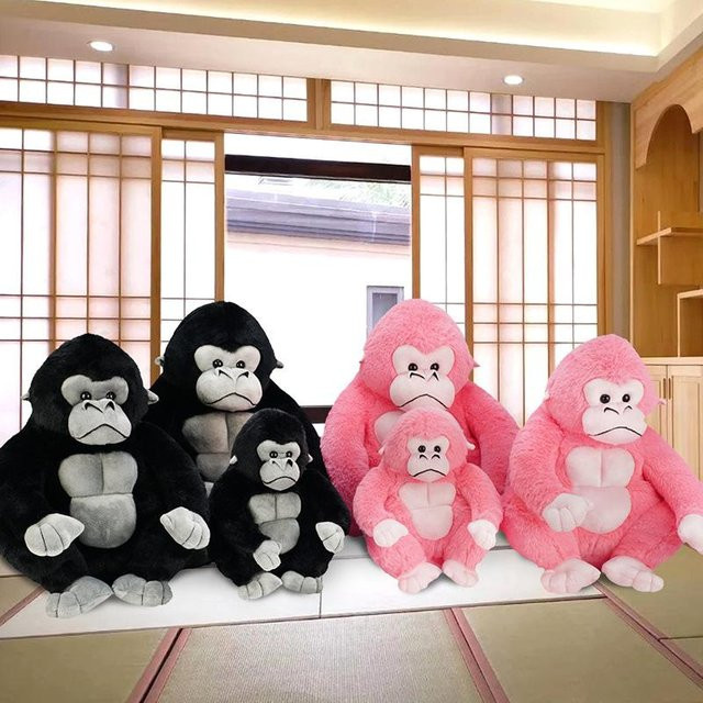Yiran Health & Beauty Gorilla-Puppe Schimpanse Plüschtier, 35cm, ab 14 Jahren - Bild 1