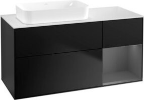 V&B Waschtischunterschrank Finion in Anthrazit lackiert, B/T: 120 x 60 cm - Bild 1