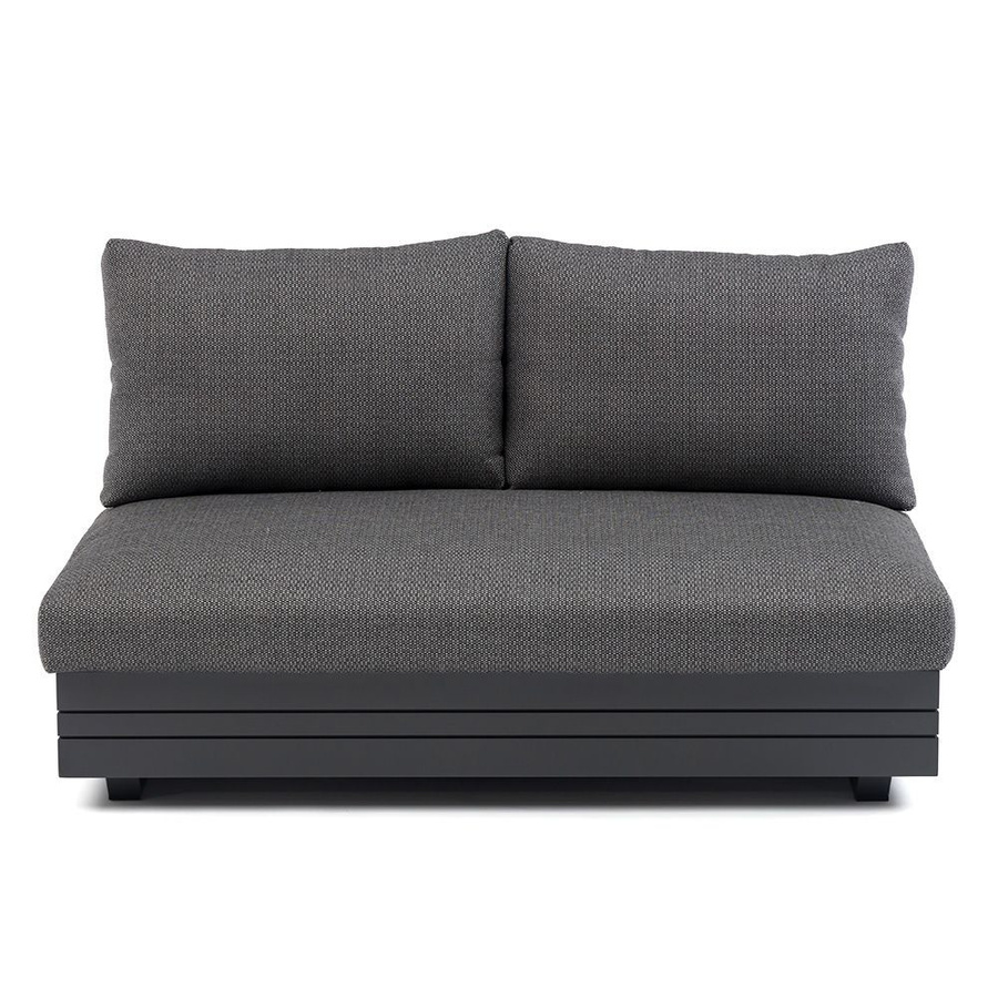 Zebra Cubo Neo 4-tlg. Loungeset aus Aluminium in Graphit mit wasserdichten Kissen in Sutton Grey - Bild 2