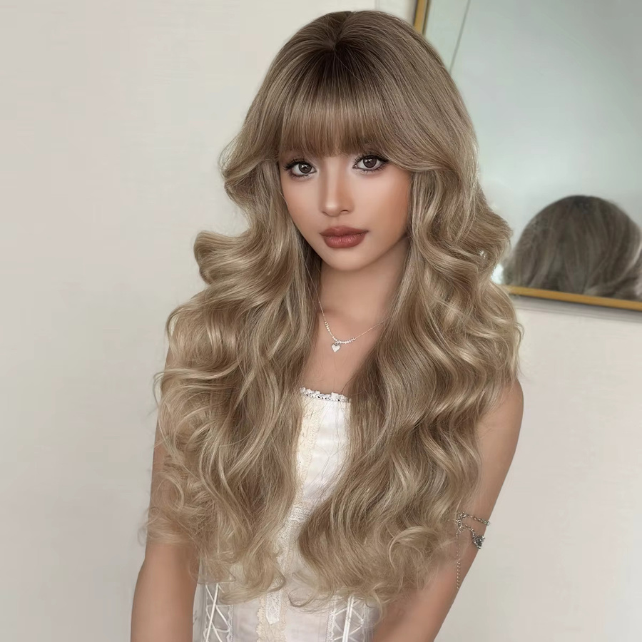7JHH WIGS Perücke, Lange Wasserwellen, Champagner, Damen - Bild 2