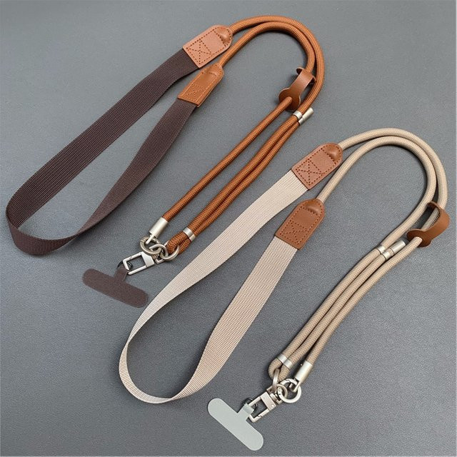 Verstellbares und verbreitertes Schulter-Handyband von DOLANBIA als Kamera-Schlaufe und Dekompressions-Handy-Hängeseil, Länge: 150 cm - Bild 1