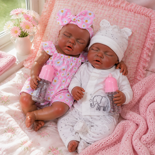OtardDolls Bebe Reborn Mädchen- und Jungenpuppe, Silikon, 1-teiliges Set - Bild 1