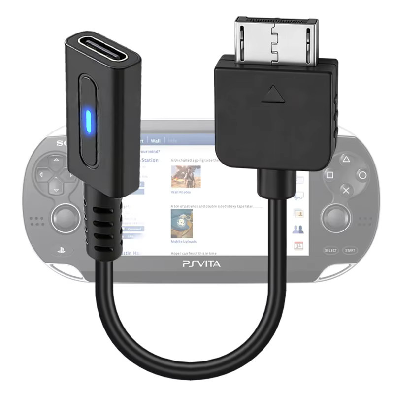 OULLX USB-C-Ladekabel für PlayStation Vita 1000 Konsole in Schwarz - Bild 2