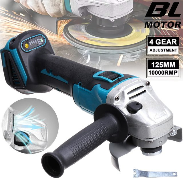 Makita bürstenloser Winkelschleifer für 18V LXT Akku, elektrisches Poliergerät in Blau (ohne Akku) - Bild 1