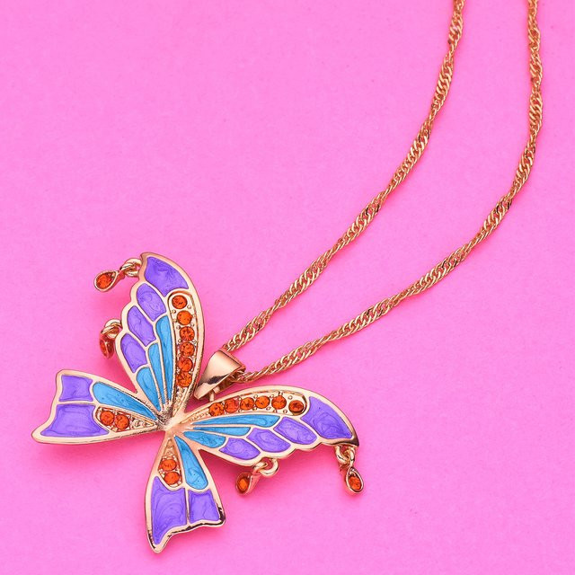 Medsor Halskette Schmetterling, Zirkonia, Damen - Bild 1
