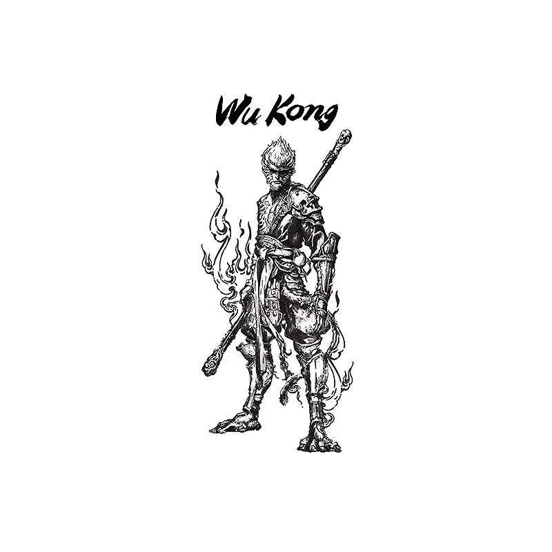 JKCODE TATTOO Kräutertattoo Wu Kong Graffiti-Design - Bild 3
