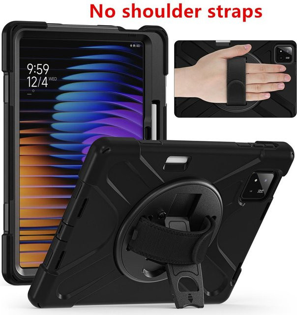 Robuste stoßfeste Schutzhülle für Xiaomi Pad 8, Pad 8 Pro, Pad 7, Pad 7 Pro und POCO Pad X1 in Schwarz - Bild 1