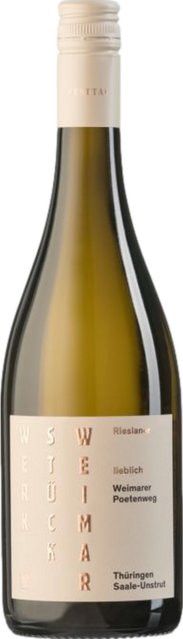 Werkstück Weimar Rieslaner Auslese Weißwein, Saale-Unstrut, 2025, süß, 0,75 l - Bild 1