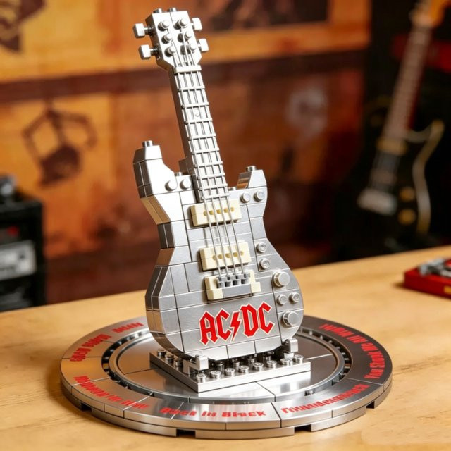 DIY AC/DC Angus Yang Gitarren-Bausatz, Puzzle-Montageset, adults - Bild 1