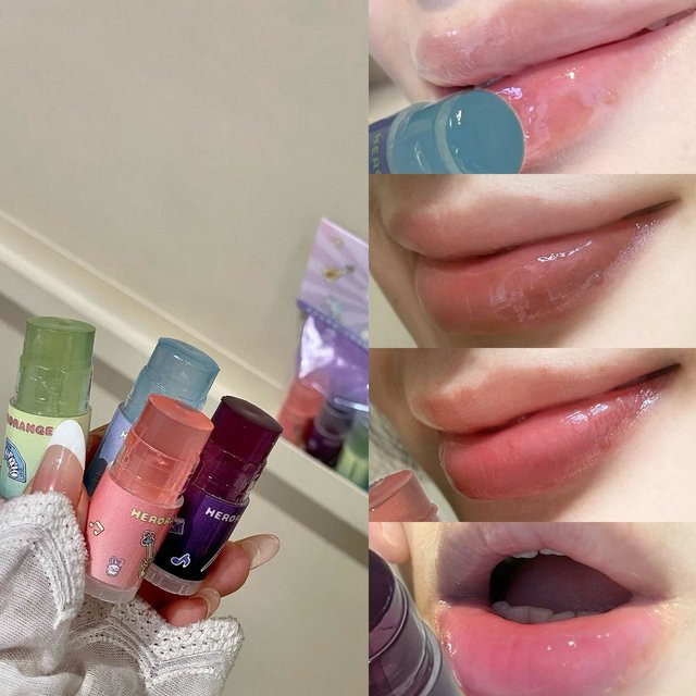 Herorange Lippenbalsam-Set, 4 Stück - Bild 1