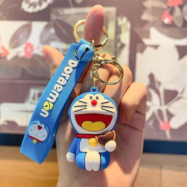 Schlüsselanhänger Doraemon, Silikon, Blau, Unisex - Bild 1