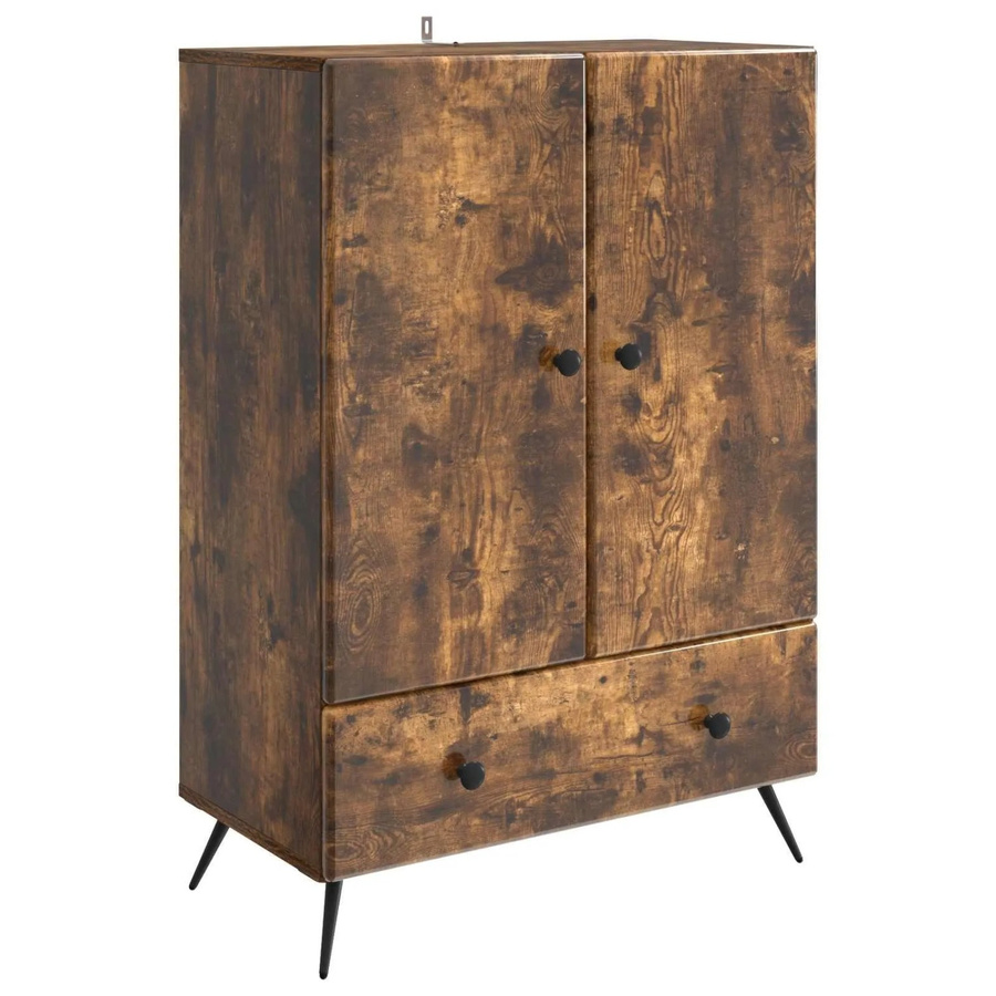vidaXL Sideboard Geräucherte Eiche Braun B: 66 cm, T: 34,5 cm, H: 95 cm - Bild 2