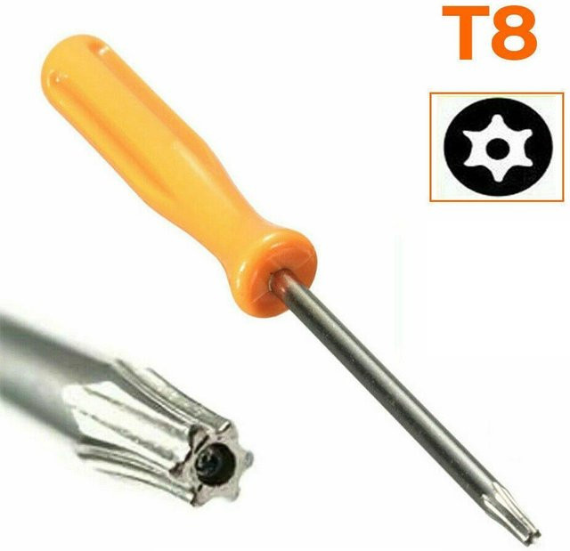 Vibratite Torx T8 Sicherheitsschraubendreher für Konsolen und Controller, Orange - Bild 1