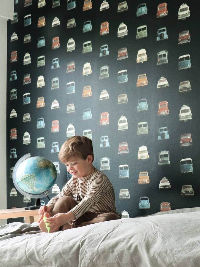 Studio Ditte Vliestapete Cars Dark in Schwarz und Multicolour für das Kinderzimmer - Bild 2