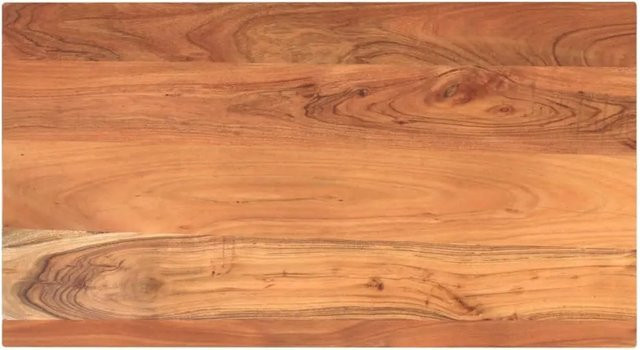 vidaXL Tischplatte aus Akazien-Massivholz in Braun, Rechteckig, B/T/H: 120 x 70 x 3,8 cm - Bild 1