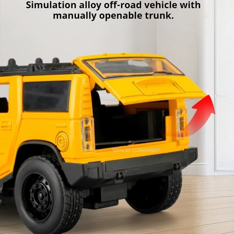 MAKEDA H2 Modell-Spielzeugauto Geländewagen, 1:32, mit Sound und Licht - Bild 3
