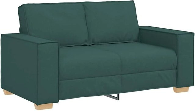 vidaXL 2-Sitzer Sofa Dunkelgrün mit Stoffbezug B/T/H: 160 x 78 x 84 cm - Bild 1