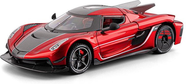 Linyi Jesko Absolut Supersportwagen, Druckgussmodellauto, 1:24, Metall, ab 14 Jahren - Bild 1