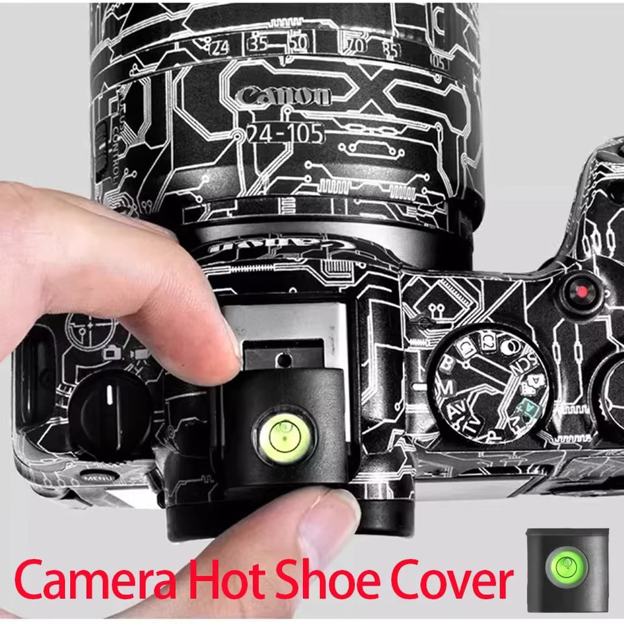 SONOVEL Universal Wasserwaage Kamera Blitzschuh Schutzhülle in Schwarz für Canon Nikon Olympus und Pentax DSLR SLR Kameras - Bild 4