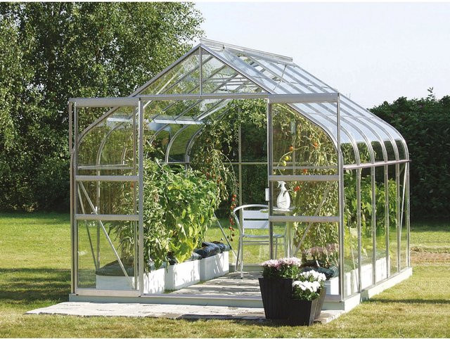 Vitavia Gewächshaus Diana 8300 aus eloxiertem Aluminium mit 8,3 m² Fläche und 3 mm ESG-Glas - Bild 3