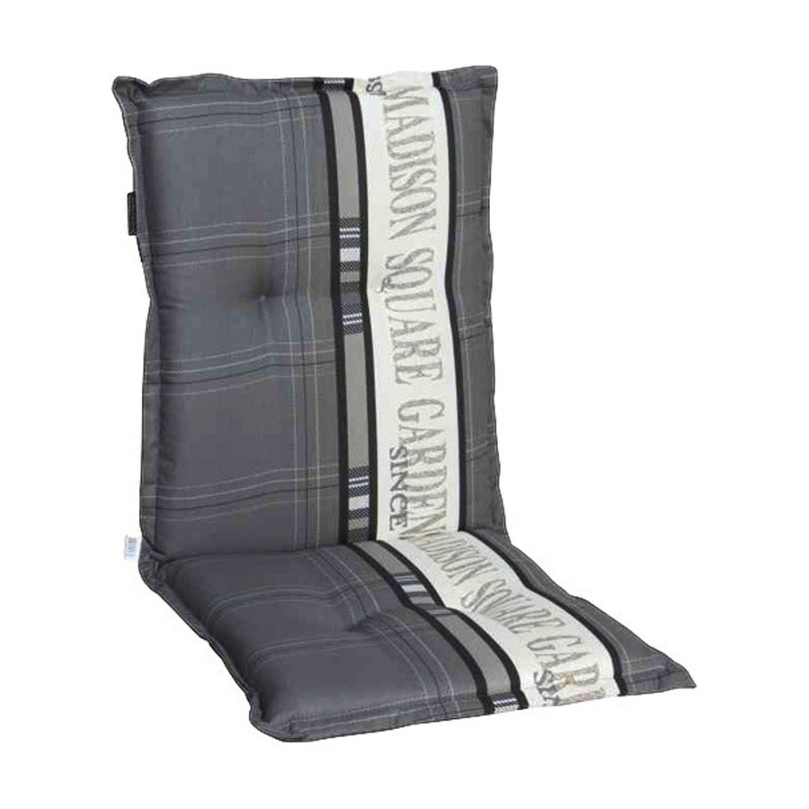 Madison Sesselauflage rechteckig aus Baumwolle und Polyester, grau, B: 105 cm, H: 8 cm, T: 50 cm - Bild 3