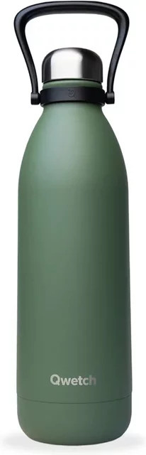 Isotherme Flasche Qwetch Titan in Grün, 0,35 l - Bild 1