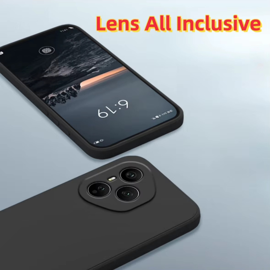 Stoßfeste Flüssigsilikon-Handyhülle für Honor 400 Pro, Honor 400 Lite und Honor 400 in Schwarz und Lila - Bild 3