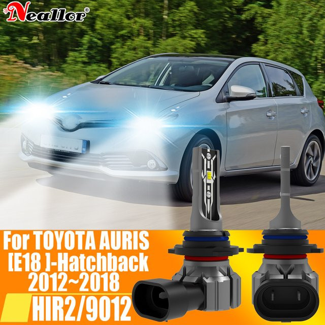 Neallor LED-Scheinwerfer Set 2x hir2 Canbus Fehlerfrei in Weiß, 55W 12V für Toyota Auris - Bild 1
