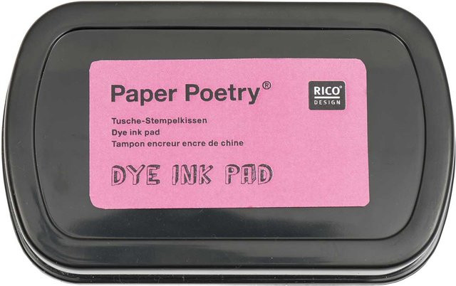 Rico Design Paper Poetry Tusche Stempelkissen in Pink - Bild 1