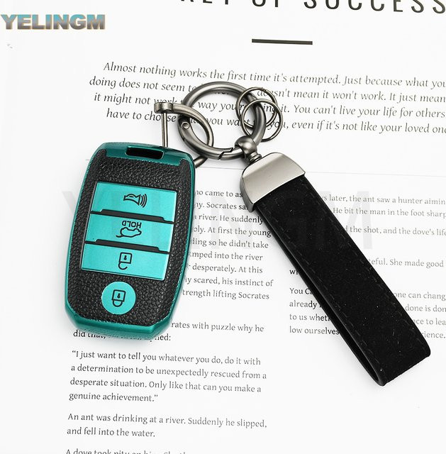 YELINGM TPU Schutzhülle für KIA Auto-Fernbedienung Smart Key 4-Tasten für Rio, Sportage, Ceed, Cerato, K3, KX3, K4, K5, Sorento, Optima und Picanto - Bild 1