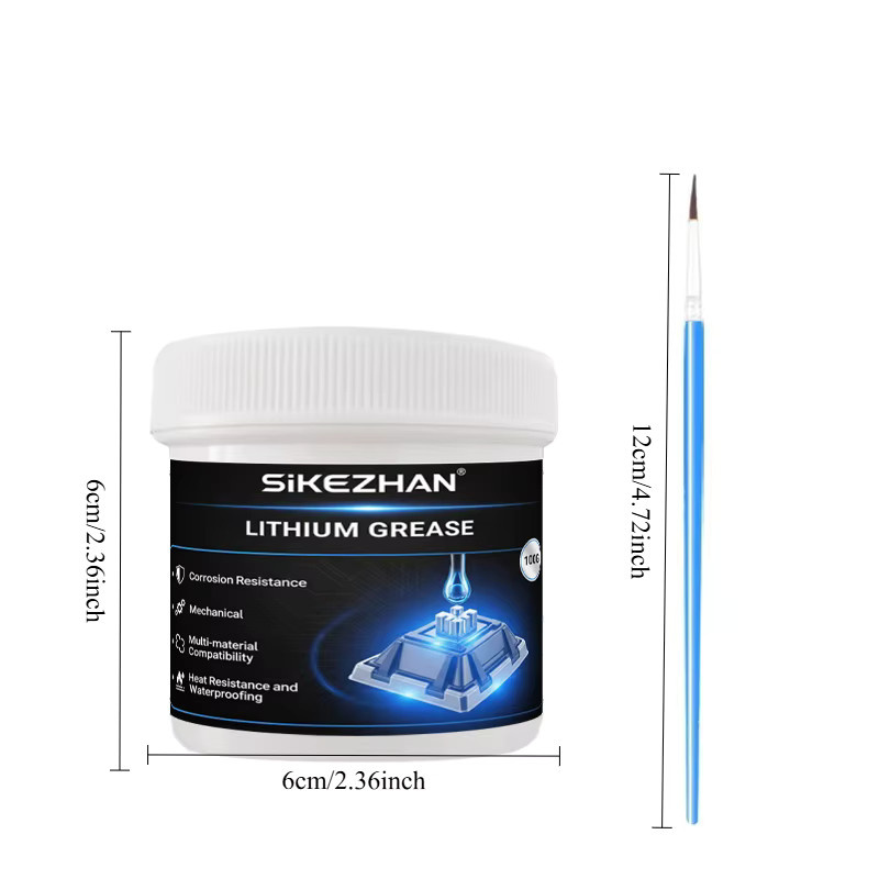 SIKEZHAN Lithiumfett für mechanische Tastaturen und Schalter-Schmiermittel mit Bürstenset, 100 g - Bild 5