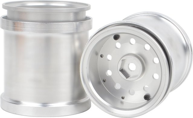 Tamiya Aluminium Beadlock Felgen, 2-teiliges Set, Grau, Metall - Bild 1