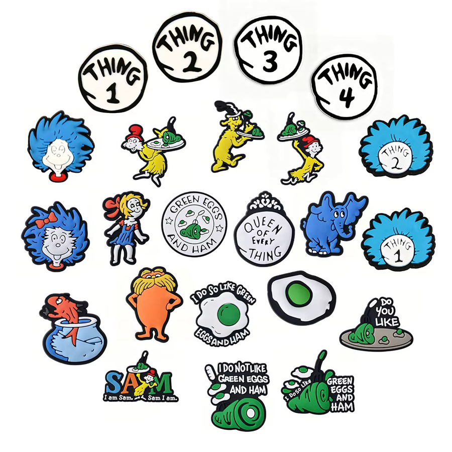Potdemiel Schuh-Charms, PVC, Dr.Seuss - Bild 3