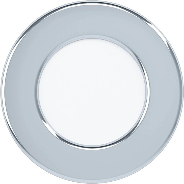Eglo LED-Einbauspot Fueva 5 in Chrom mit warmweißem Licht (3.000K) und Ø 8,6 cm - Bild 1