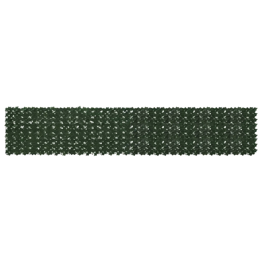 vidaXL Balkonsichtschutz mit Blättern in Dunkelgrün, Breite: 400 cm, Höhe: 75 cm - Bild 2