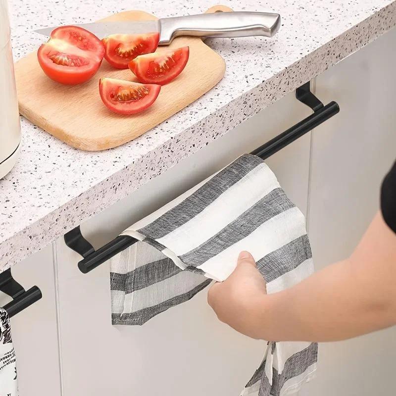 Love Home Garden Handtuchstange aus Stahlmetalldraht in Schwarz als Aufbewahrungsorganisator für das Badezimmer - Bild 2