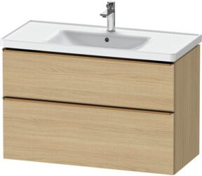 Duravit Waschtischunterschrank D-Neo in Beige, Wandhängend, B/T/H: 98,4 x 45,2 x 62,5 cm - Bild 1
