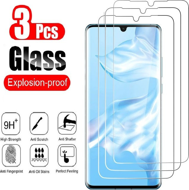 3 Stück Displayschutzfolien aus gehärtetem Glas für Huawei Nova 11i 11 10 9 8i 7 SE Y61 Y90 in Transparent - Bild 1
