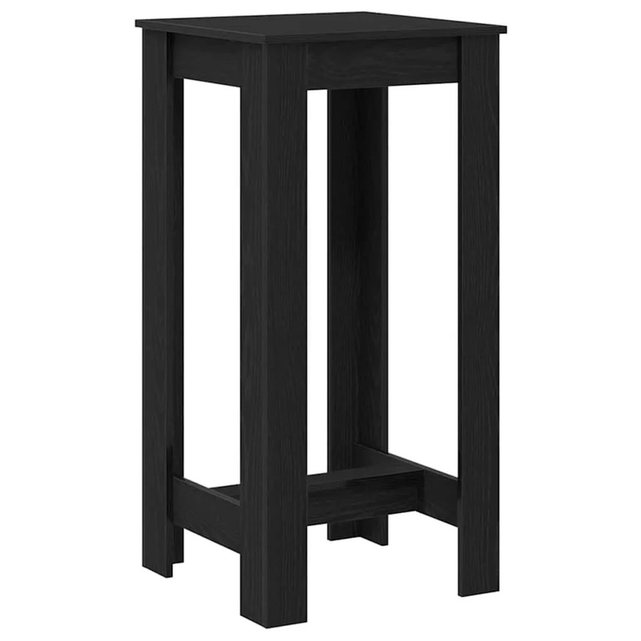 vidaXL Bartisch in Schwarz und Eichen-Optik, moderner Holztisch für Esszimmer und Bars, B/T/H: 51 x 50 x 103,5 cm - Bild 2