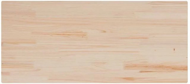 vidaXL Tischplatte aus Massivholz Kiefer in Beige, Rechteckig, B/T/H: 90 x 40 x 1,7 cm - Bild 1