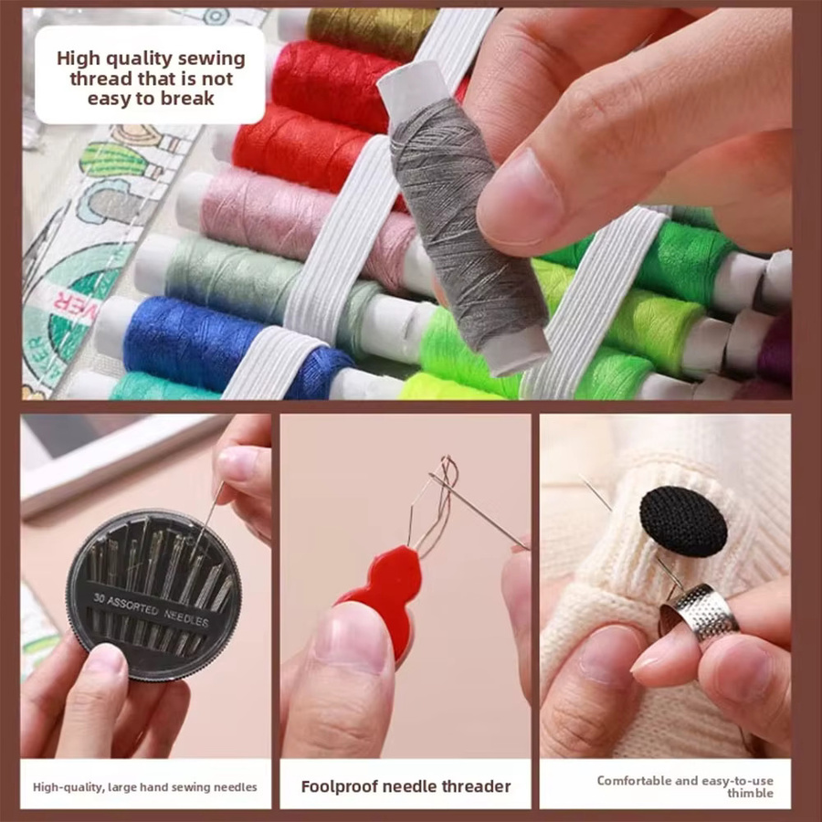 NOTIONSLAND Nähset mit 168/170 Teilen in Multicolour für DIY, Stickerei und Handarbeit - Bild 2