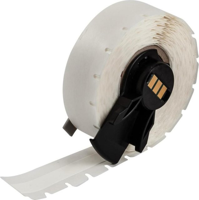 Brady Kennzeichnungstape M6C-375-498 aus Vinylgewebe in Weiß matt, wiederablösbar, Endlos, Breite: 9,53 mm, Länge: 9,14 m - Bild 1