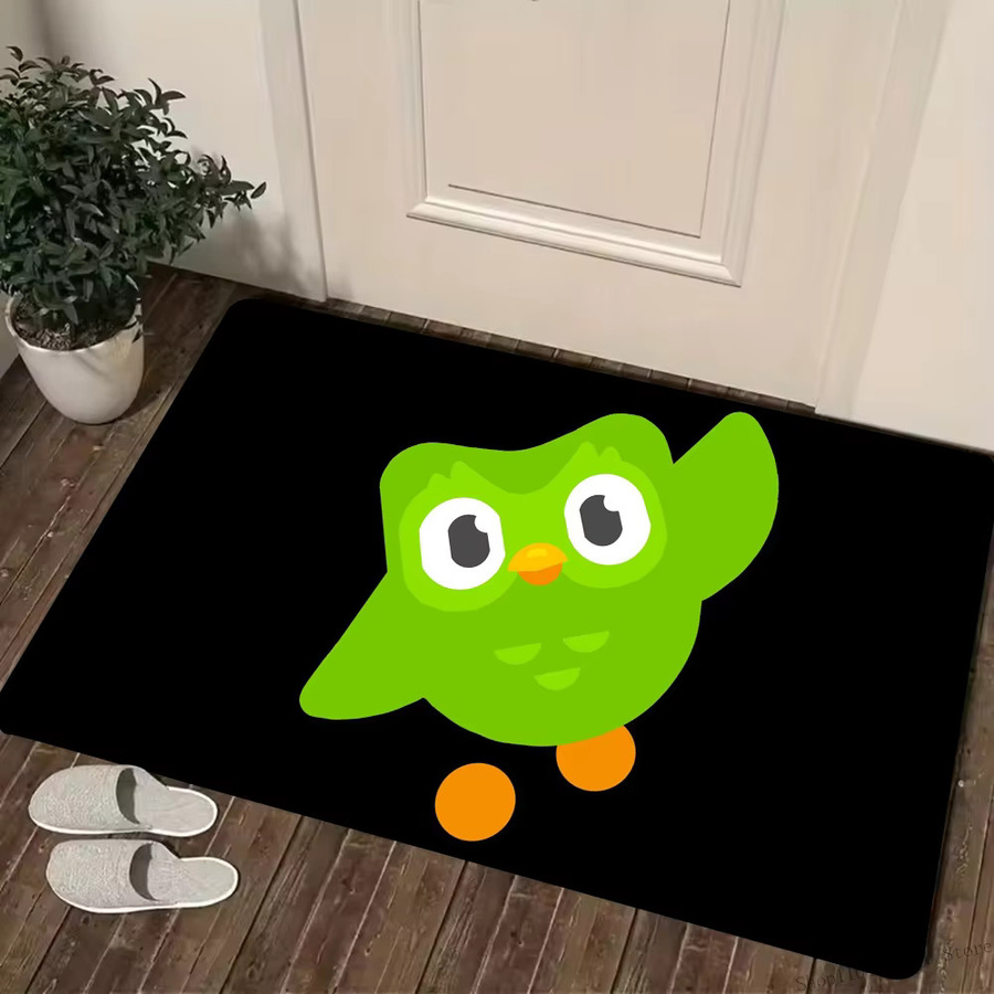 Saugfähige und rutschfeste Bodenmatte Duolingo Owl Duo für dein Zuhause oder Badezimmer - Bild 6