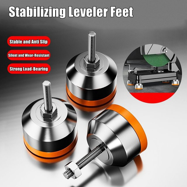 NIUXIANG Robuste Nivellierfüße mit Schraubenbeinen zur Stabilisierung von mechanischen Möbeln und Geräten - Bild 1