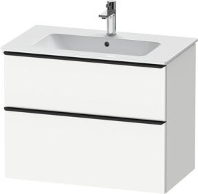 Duravit Waschtischunterschrank D-Neo in Weiß Matt mit 1 Schublade und 1 Auszug, B/T/H: 81 x 46,2 x 62,5 cm - Bild 1